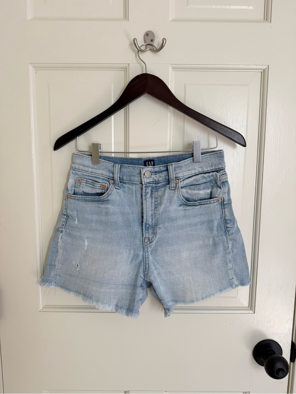 GAP Light Wash Denim Cutoff Shorts